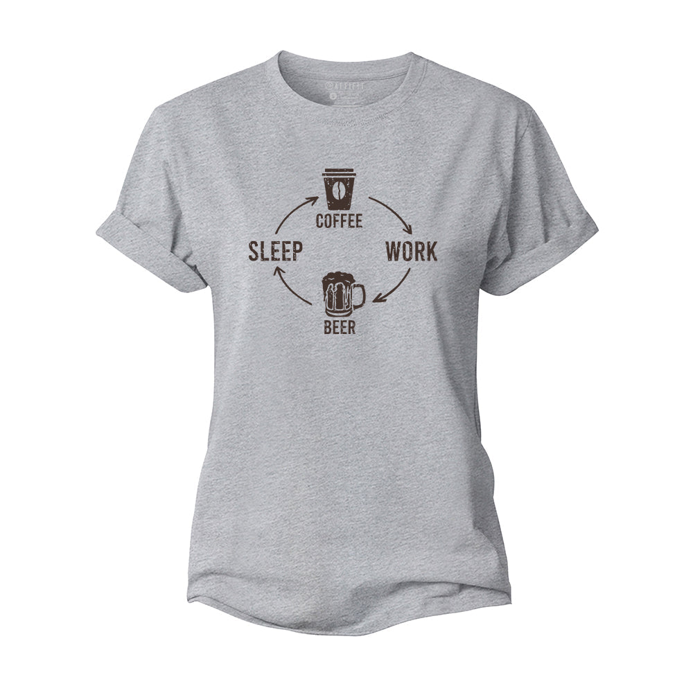 Coffee And Beer Women's Cotton T-Shirt