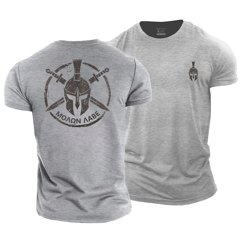 Molon Labe Graphic Cotton T-Shirts