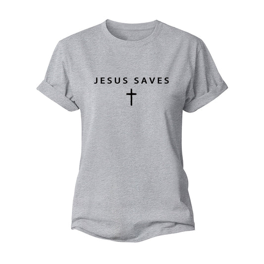 Jesus Saves Women's Cotton T-Shirt