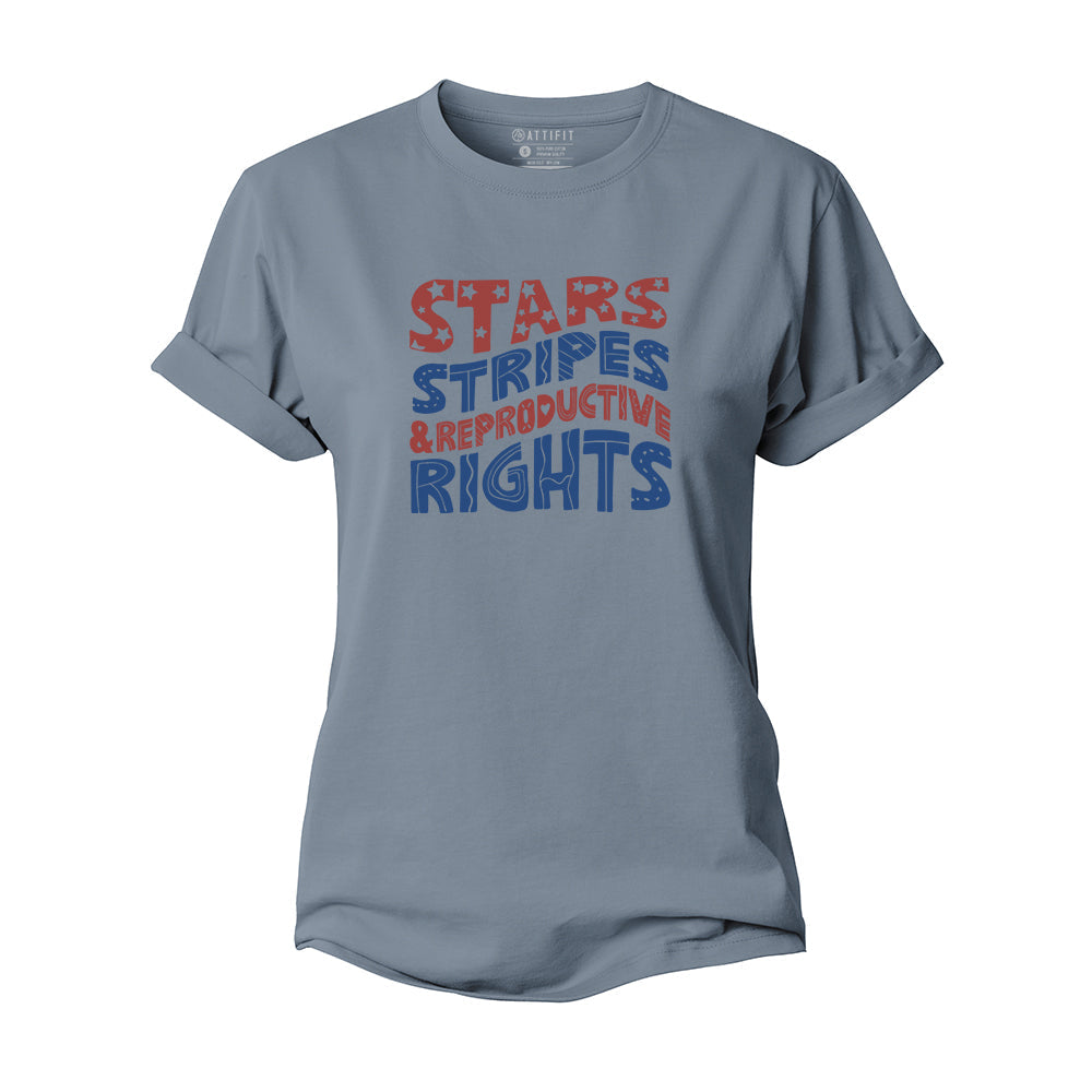 Stars And Stripes Women's Cotton T-Shirt