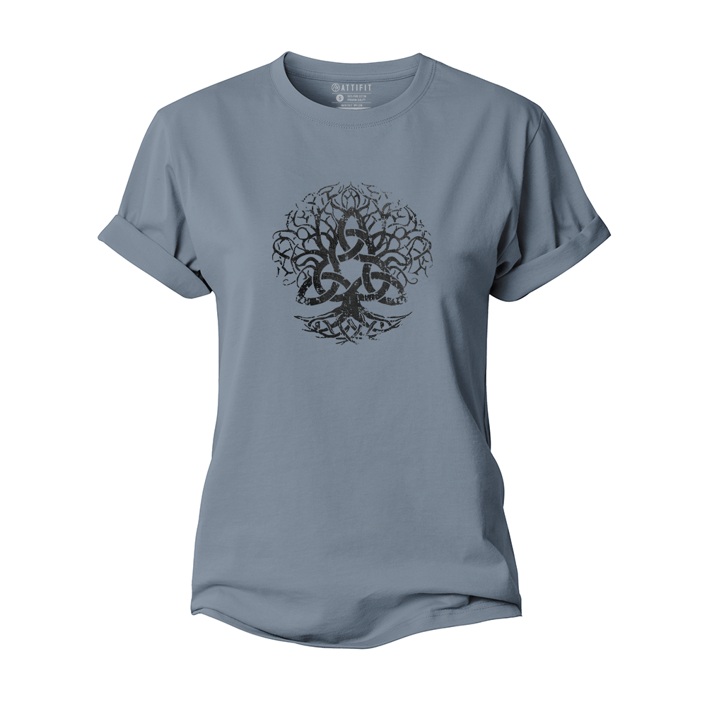 Triquetra Life Tree Cotton T-Shirt