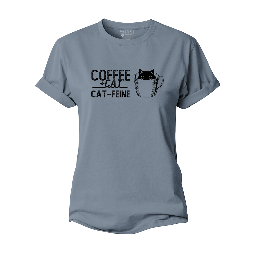 Coffee + Cat = Cat-feine Women's Cotton T-Shirt