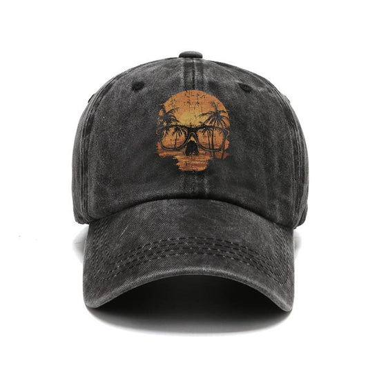 Sunset Skull Hat