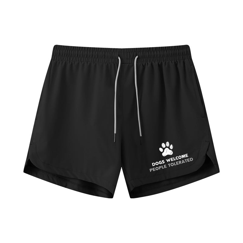 Dogs And People Graphic Shorts