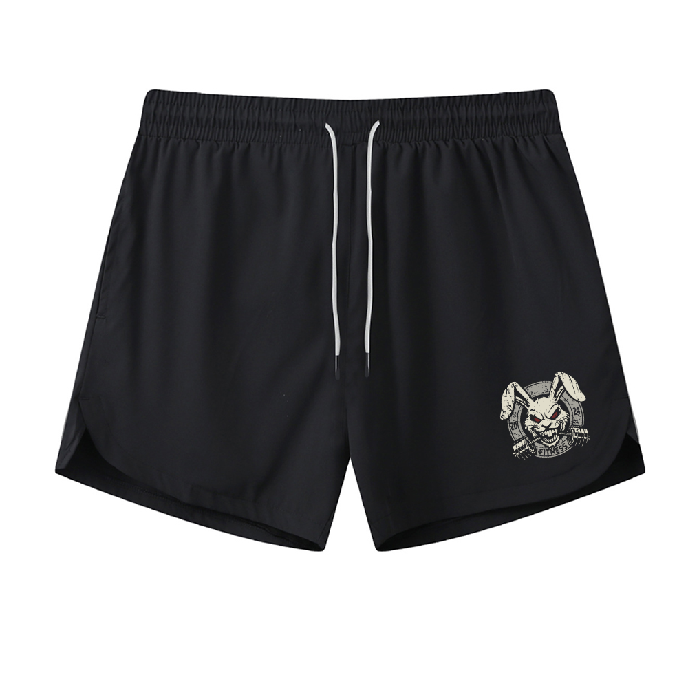 Fitness Bunny Graphic Shorts