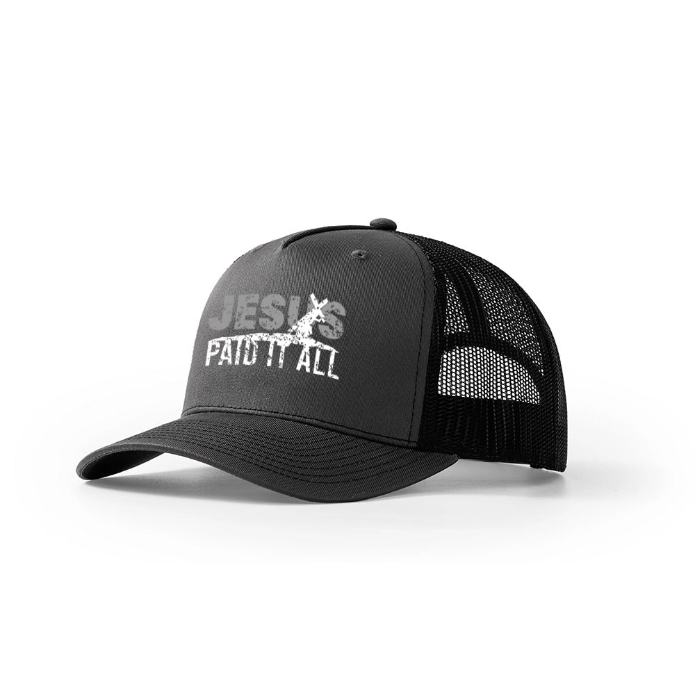 Jesus Paid It All Trucker Hat