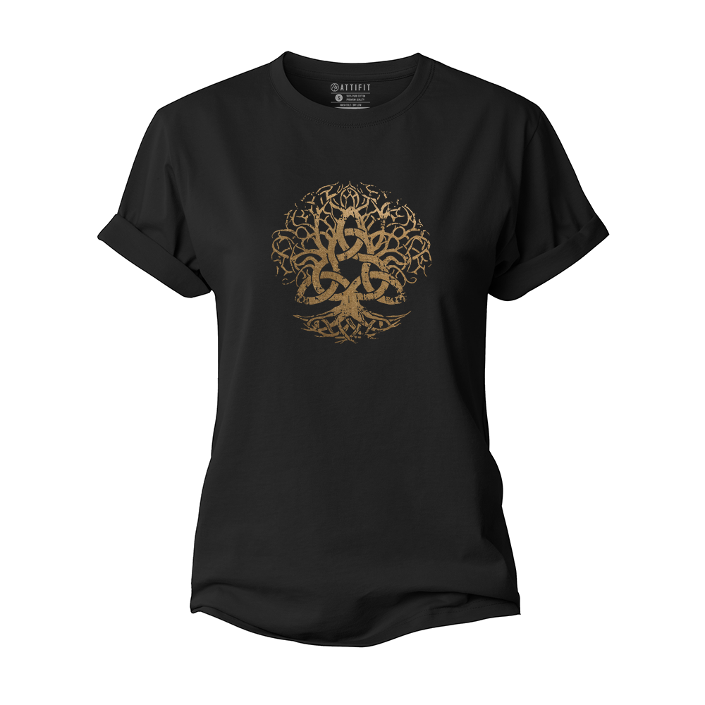 Triquetra Life Tree Cotton T-Shirt