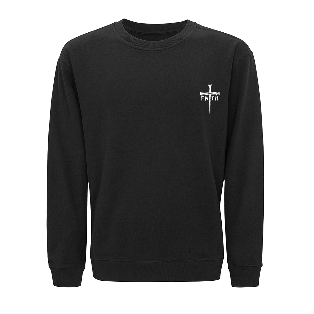 Mini Faith Cross Crewneck Sweatshirt