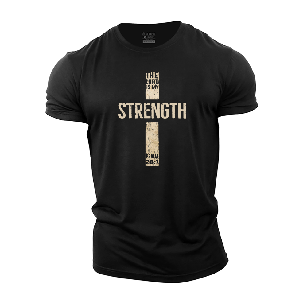 The Lord Is My Strenght Cotton T-Shirt