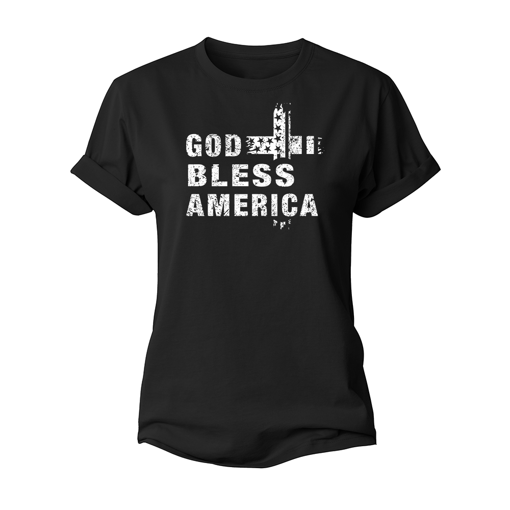 God Bless America Women's Cotton T-Shirt