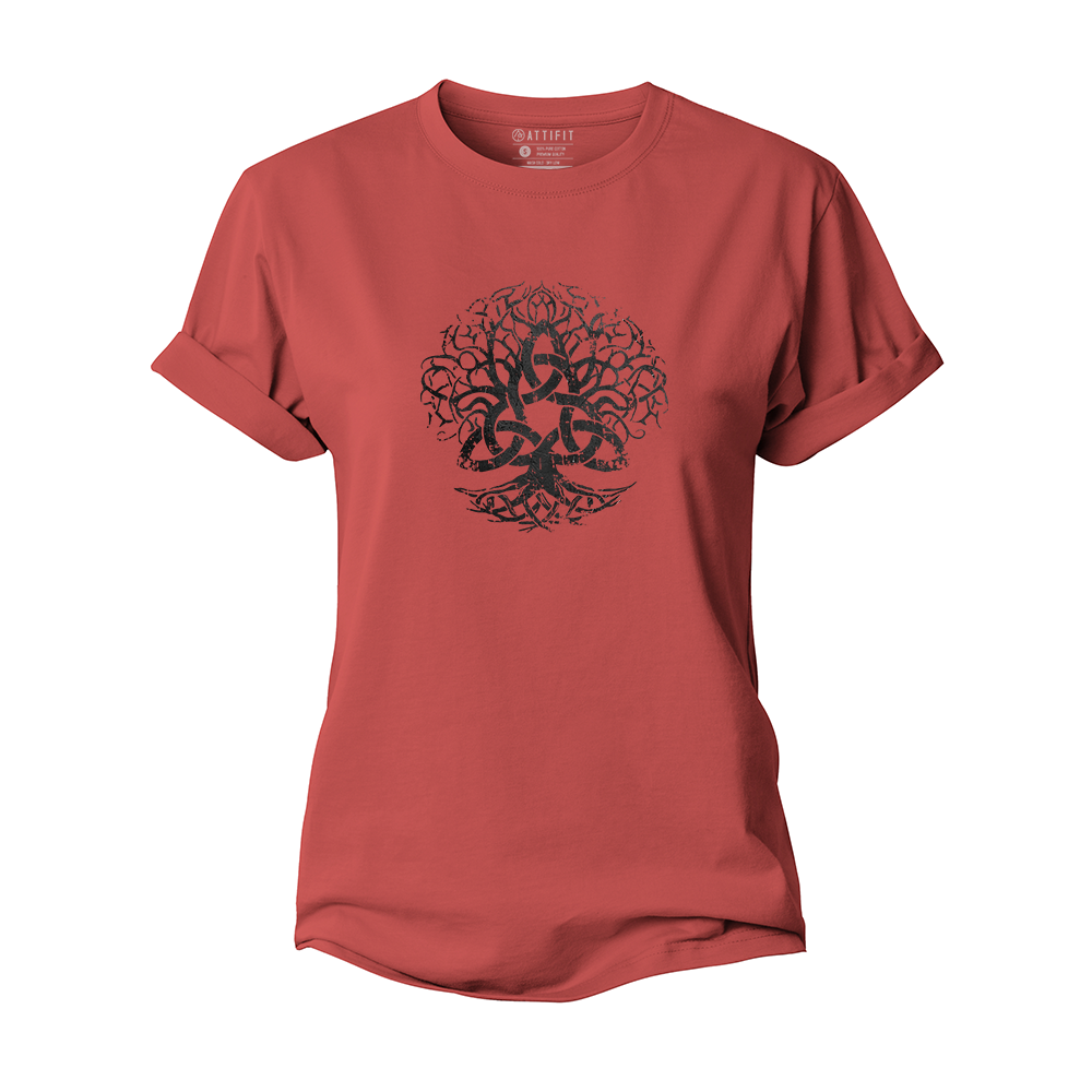 Triquetra Life Tree Cotton T-Shirt