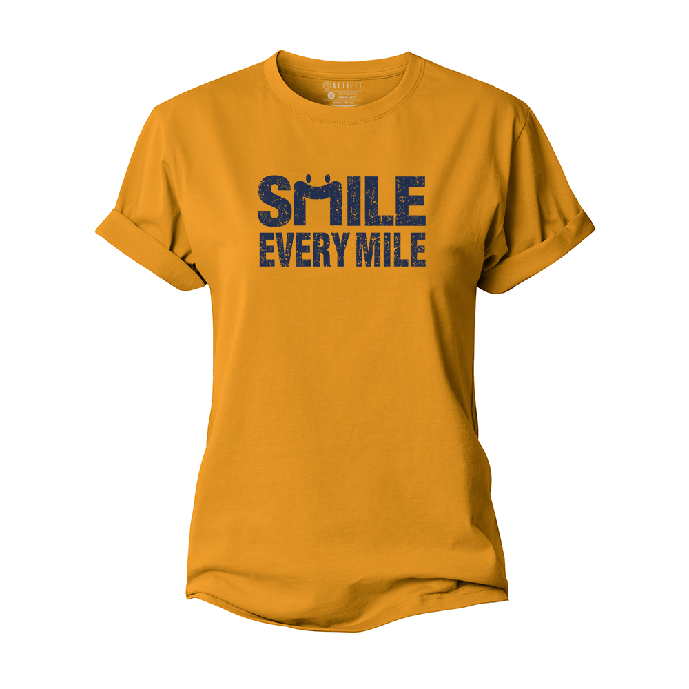 Smile Every Mile Women's Cotton T-Shirt