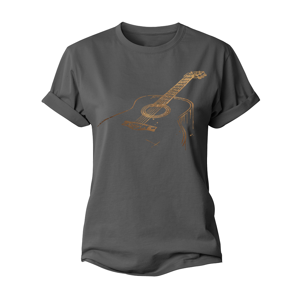 Acoustic Guitar Women's Cotton T-Shirt