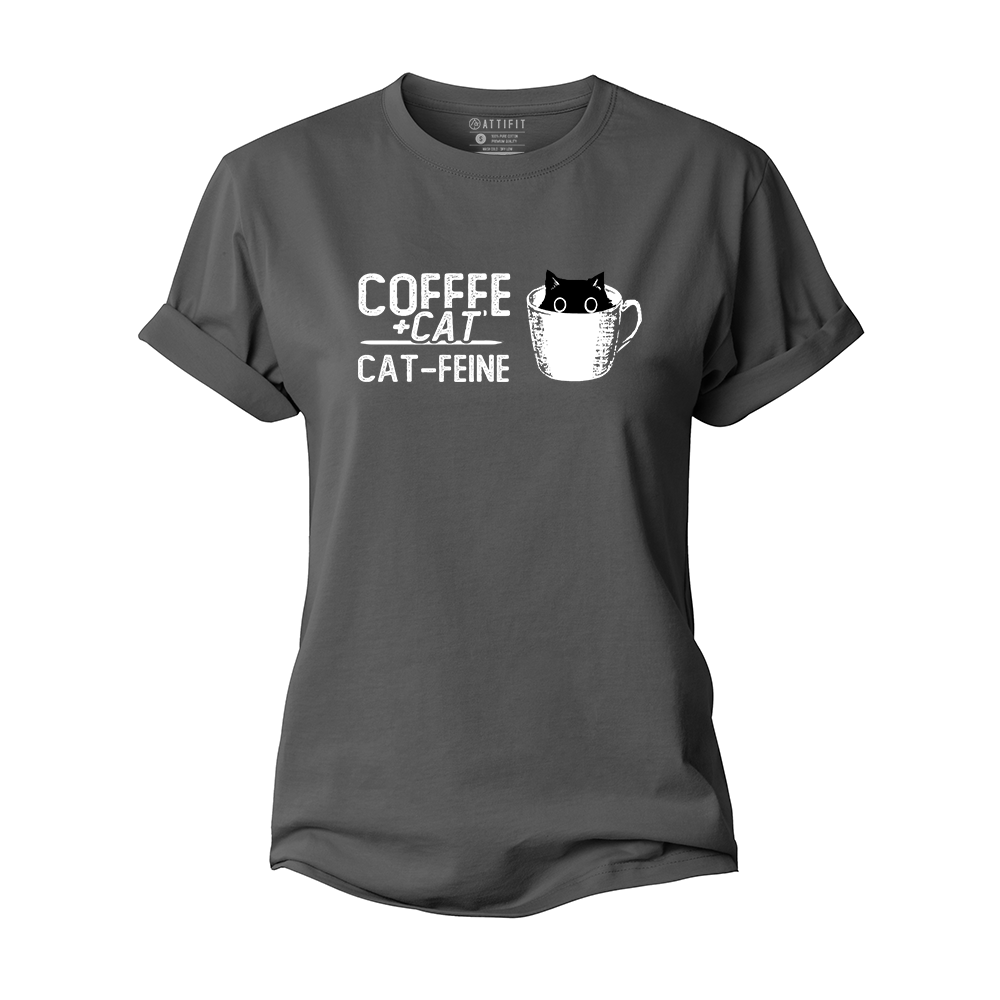 Coffee + Cat = Cat-feine Women's Cotton T-Shirt