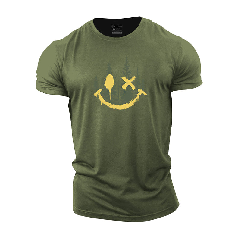 Smiley Forest Cotton T-Shirt