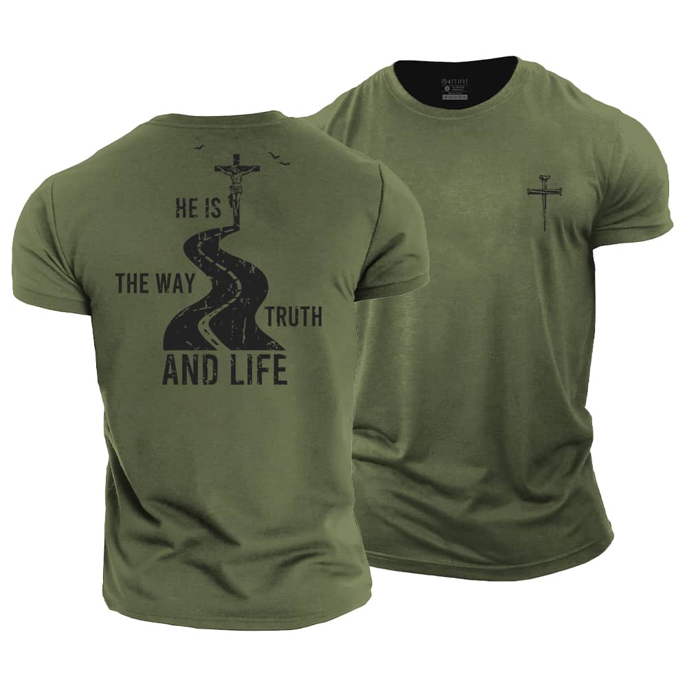 Way Truth and Life Cotton T-Shirt