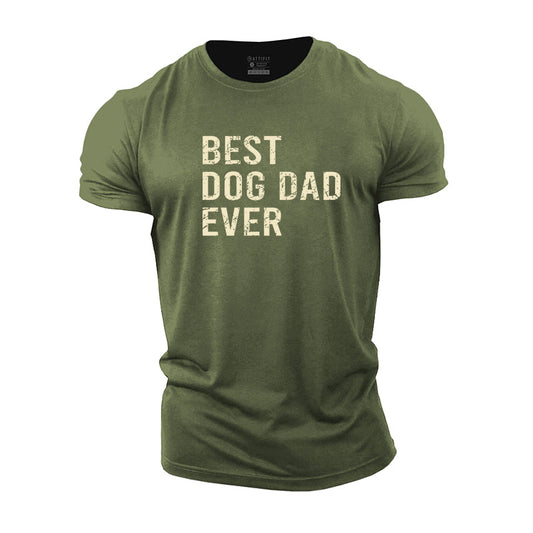 Best Dog Dad Cotton T-Shirt