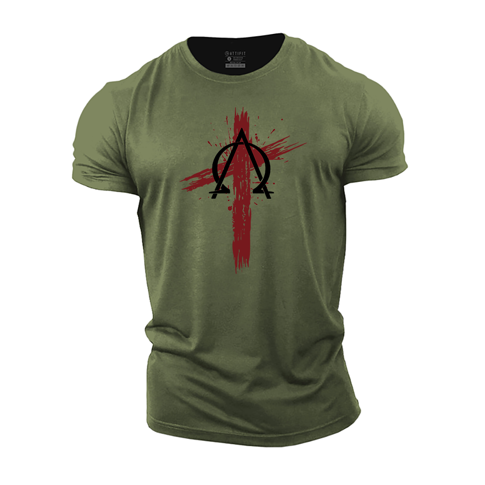 Alpha and Omega Cross Cotton T-Shirt