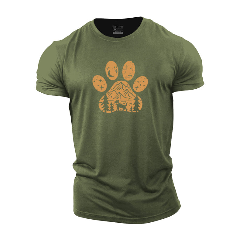 Dog Under The Stars Cotton T-Shirt