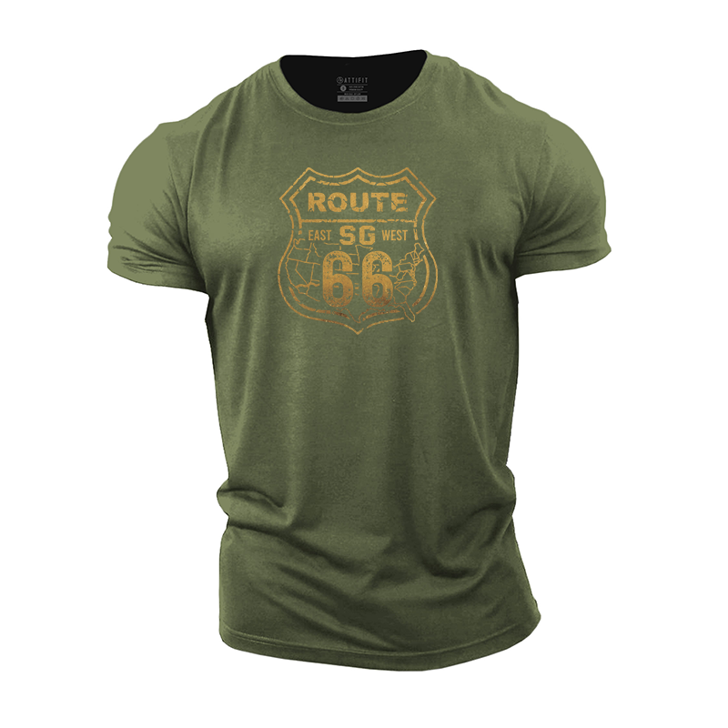 US Route 66 Cotton T-Shirt