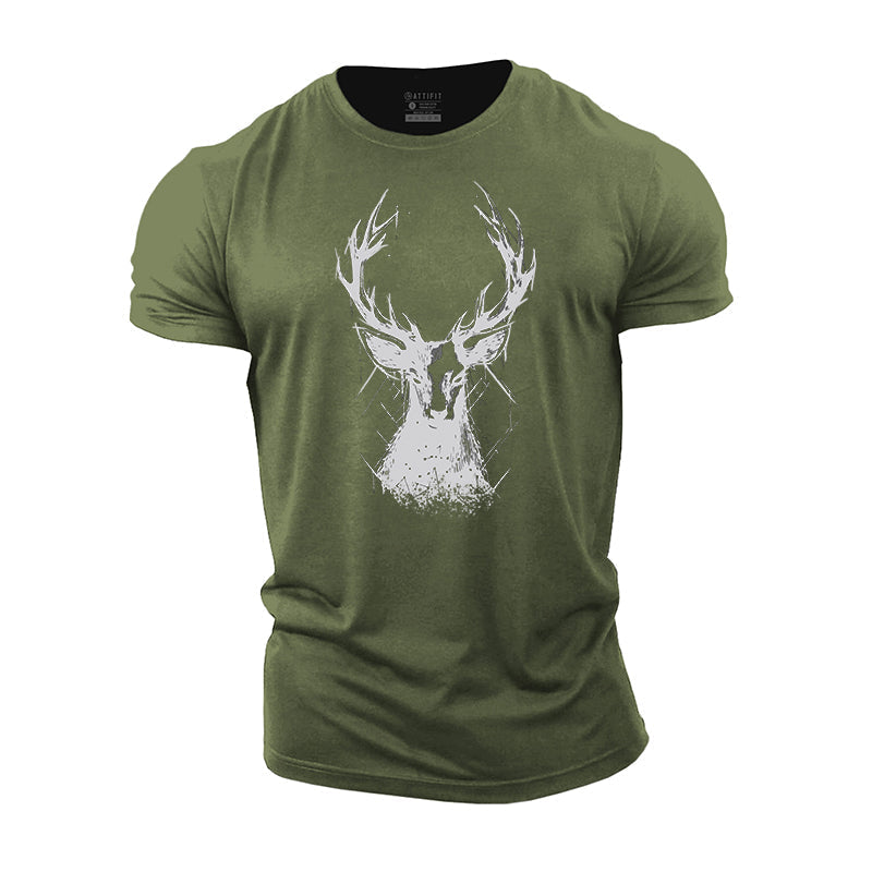 Jungle Elk Cotton T-Shirt