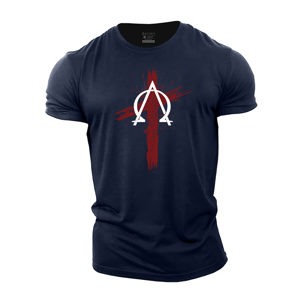 Alpha and Omega Cross Cotton T-Shirt