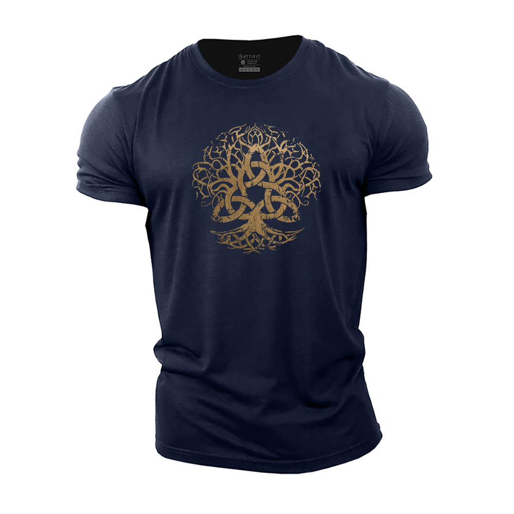 Triquetra Life Tree Cotton T-Shirt