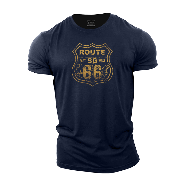 US Route 66 Cotton T-Shirt