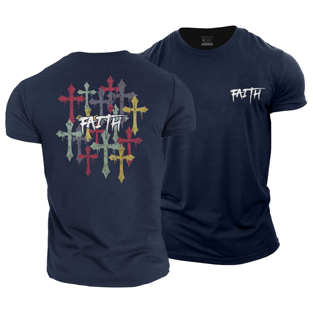 Faith Cross Cotton T-Shirt