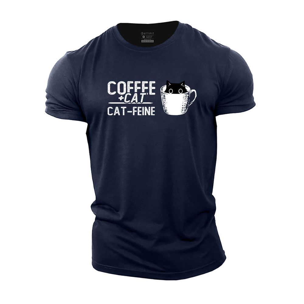 Coffee + Cat = Cat-feine Cotton T-Shirt