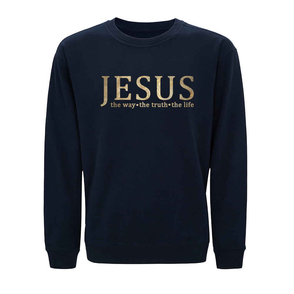 Jesus, The Way The Truth The Life Crewneck Sweatshirt