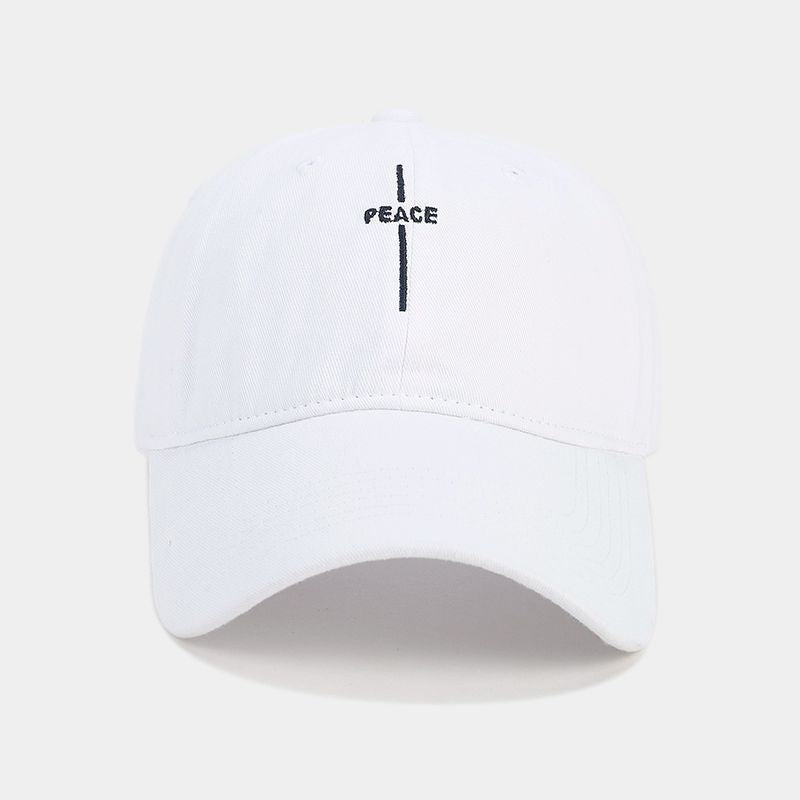 Peace Cross Embroidered Vintage Baseball Cap