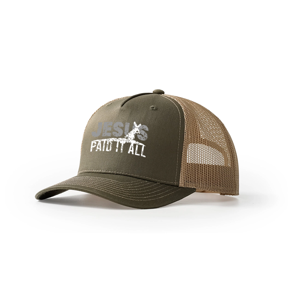 Jesus Paid It All Trucker Hat