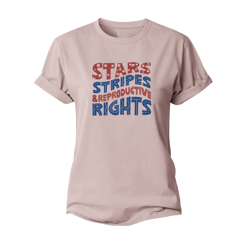 Stars And Stripes Women's Cotton T-Shirt