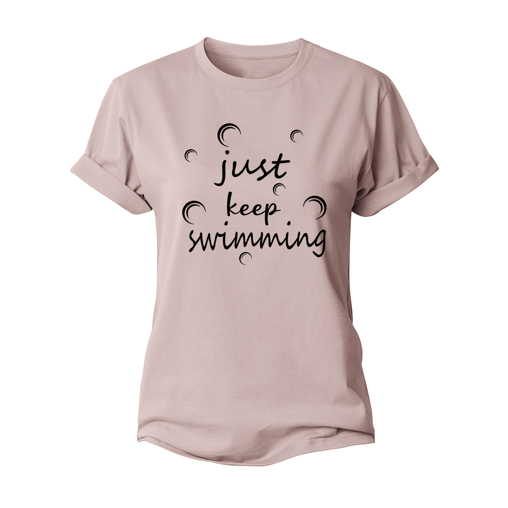 Just Keep Swimming Women's Cotton T-Shirt