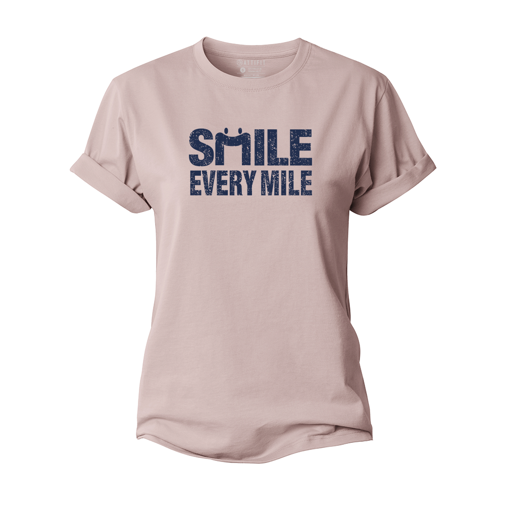 Smile Every Mile Women's Cotton T-Shirt