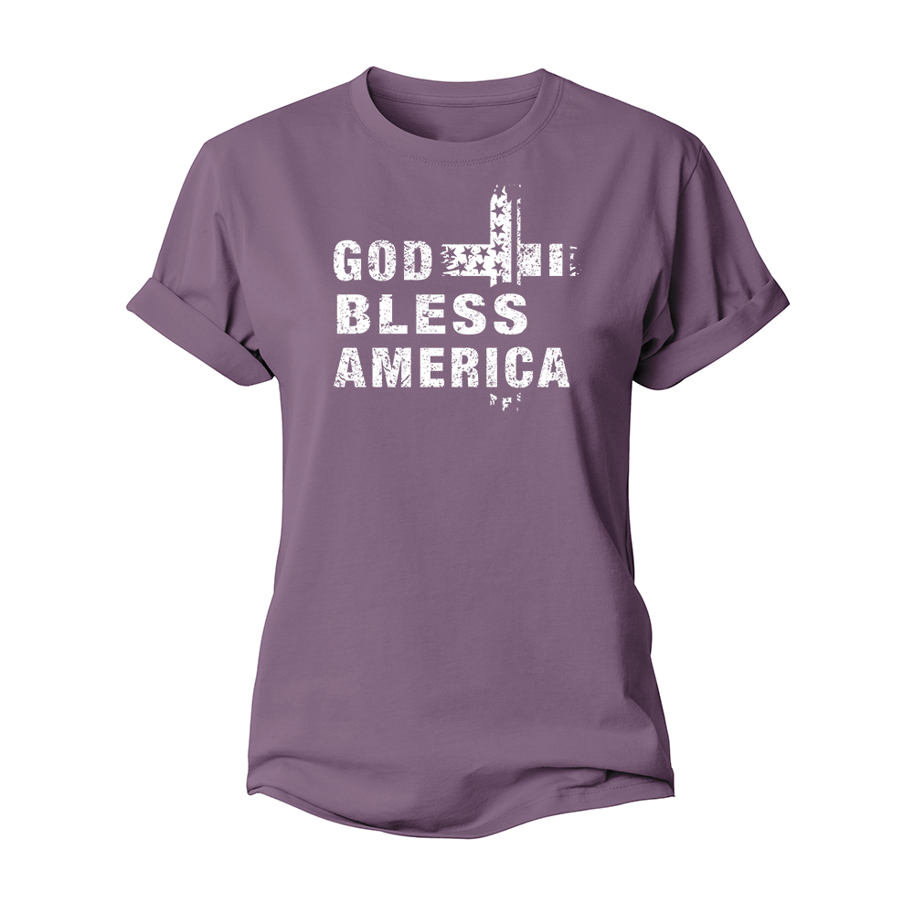 God Bless America Women's Cotton T-Shirt