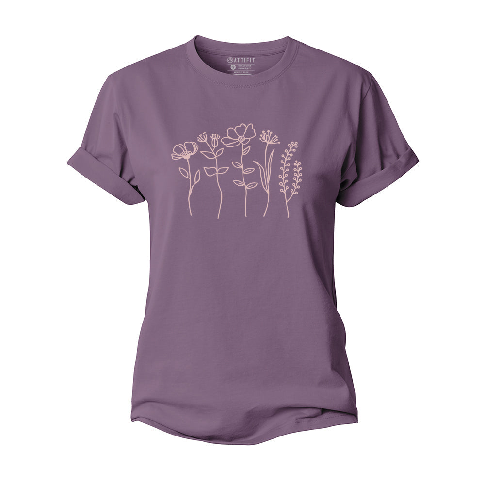 Swaying Flowers Women's Cotton T-Shirt