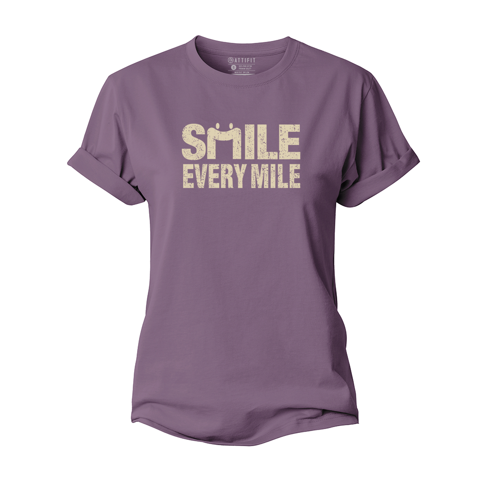 Smile Every Mile Women's Cotton T-Shirt