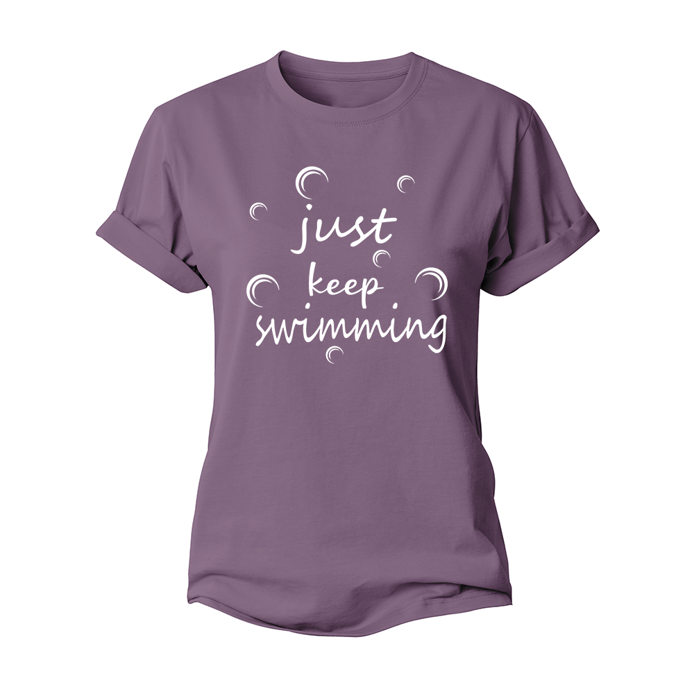 Just Keep Swimming Women's Cotton T-Shirt