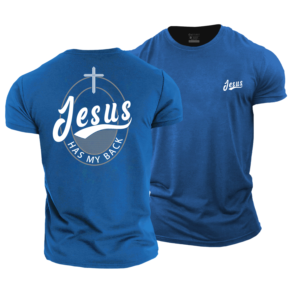 Jesus Has My Back Cotton T-Shirt