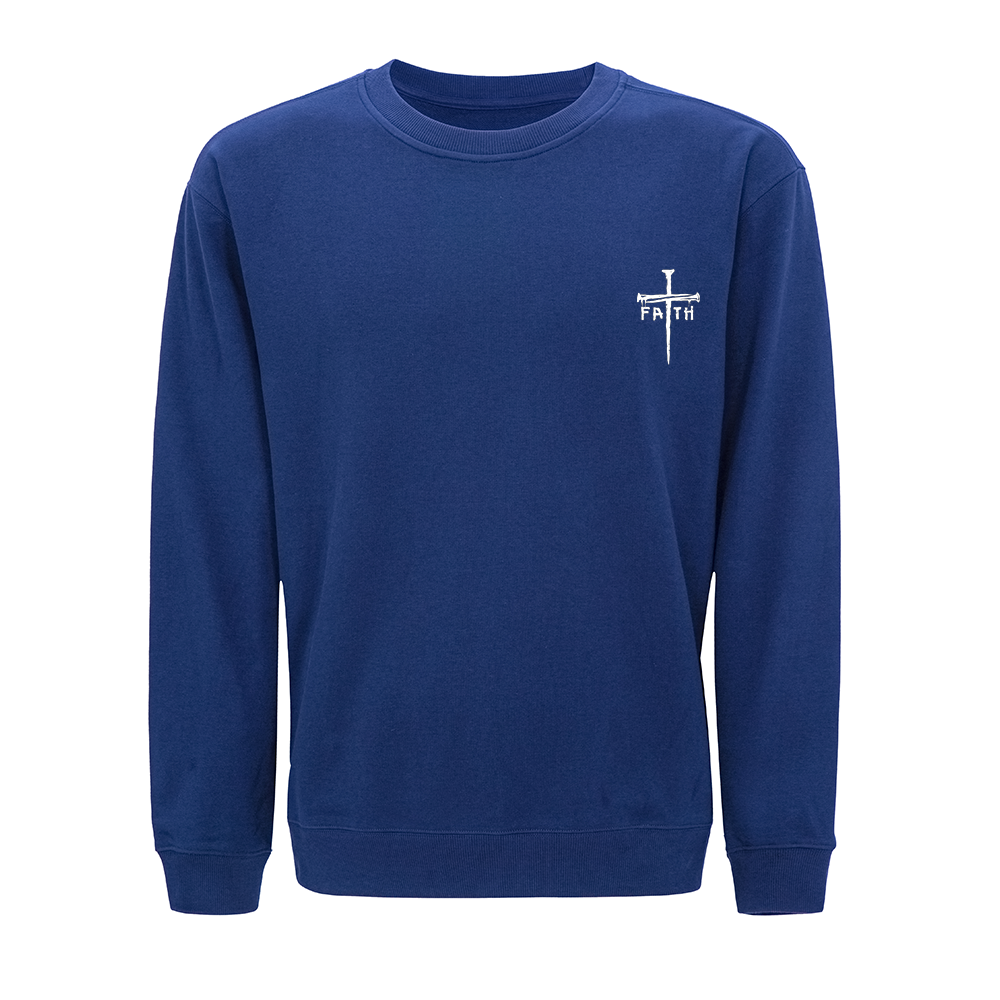 Mini Faith Cross Crewneck Sweatshirt