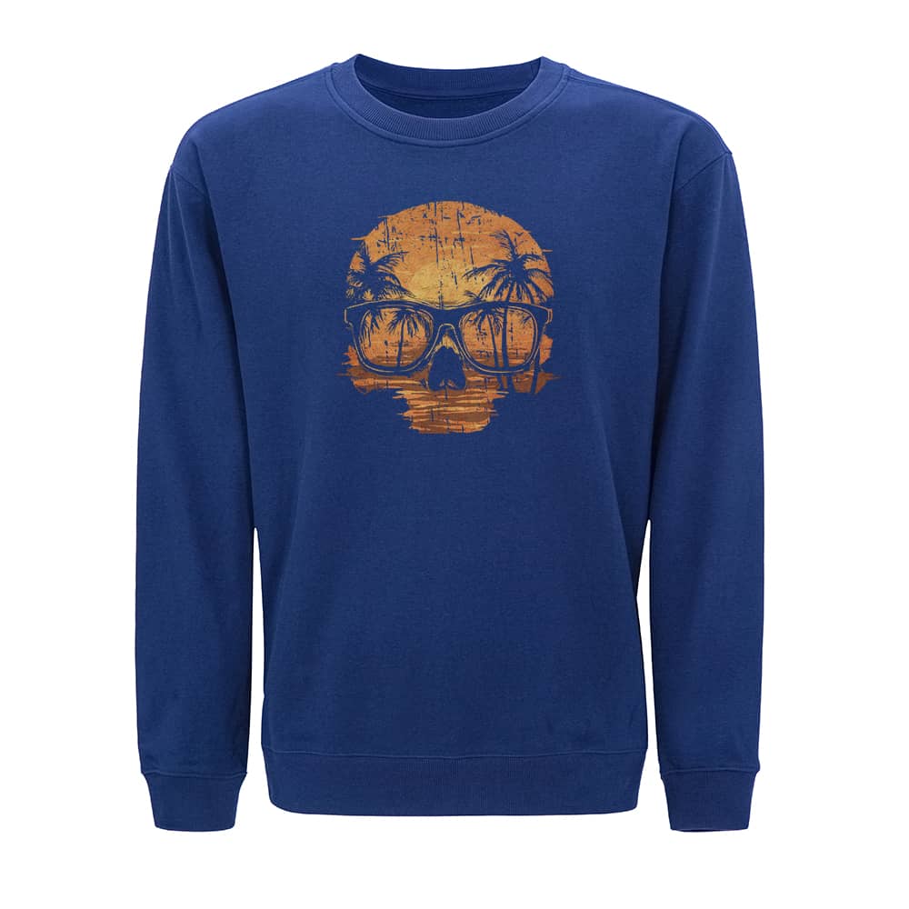 Sunset Skull Crewneck Sweatshirt