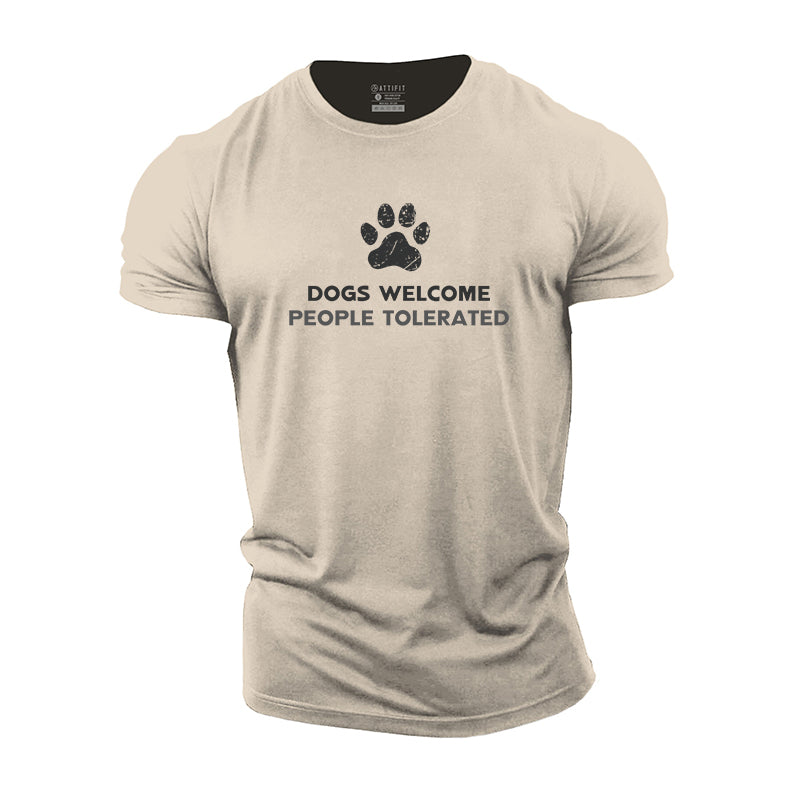 Dogs And People Cotton T-Shirt