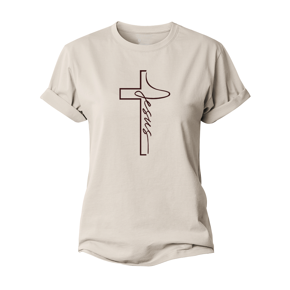 Jesus Cross Women's Cotton T-Shirt