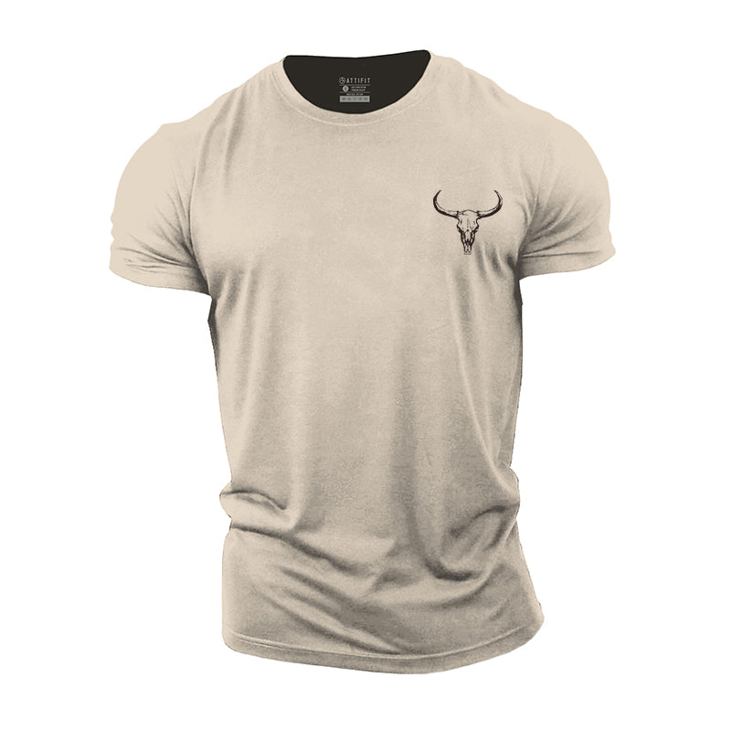 Mini Bull Skull Cotton T-Shirt