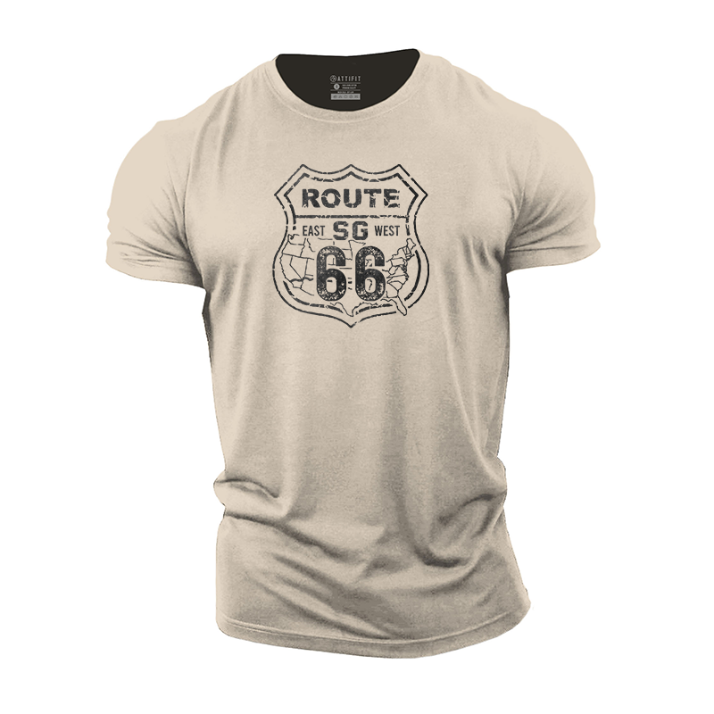 US Route 66 Cotton T-Shirt