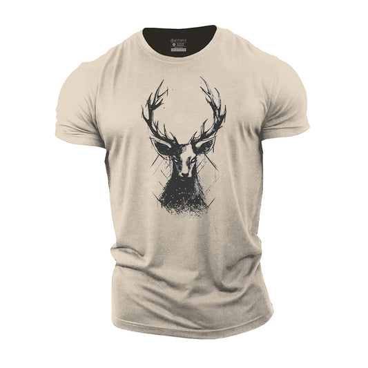 Jungle Elk Cotton T-Shirt