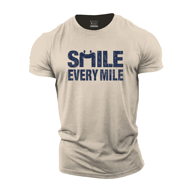 Smile Every Mile Cotton T-Shirt