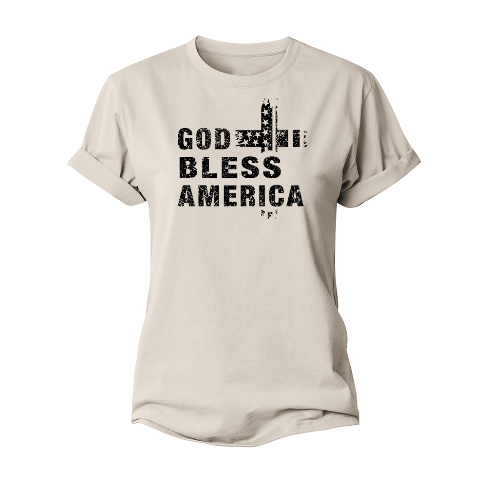 God Bless America Women's Cotton T-Shirt